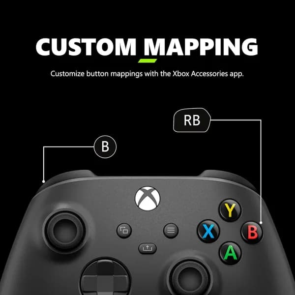 Controle Sem Fio Xbox Microsoft Carbon Black banner