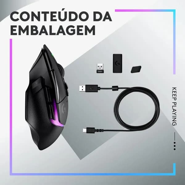 Mouse Gamer Logitech G502 X PLUS Sem Fio banner