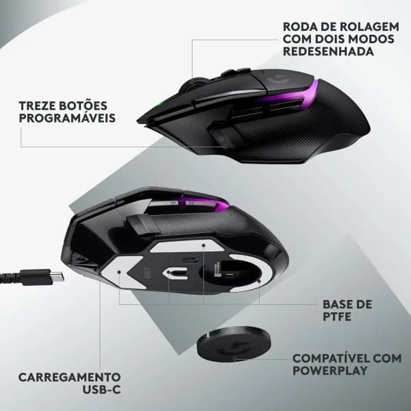 Mouse Gamer Logitech G502 X PLUS Sem Fio banner