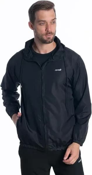 Jaqueta Corta-Vento Masculina com Capuz