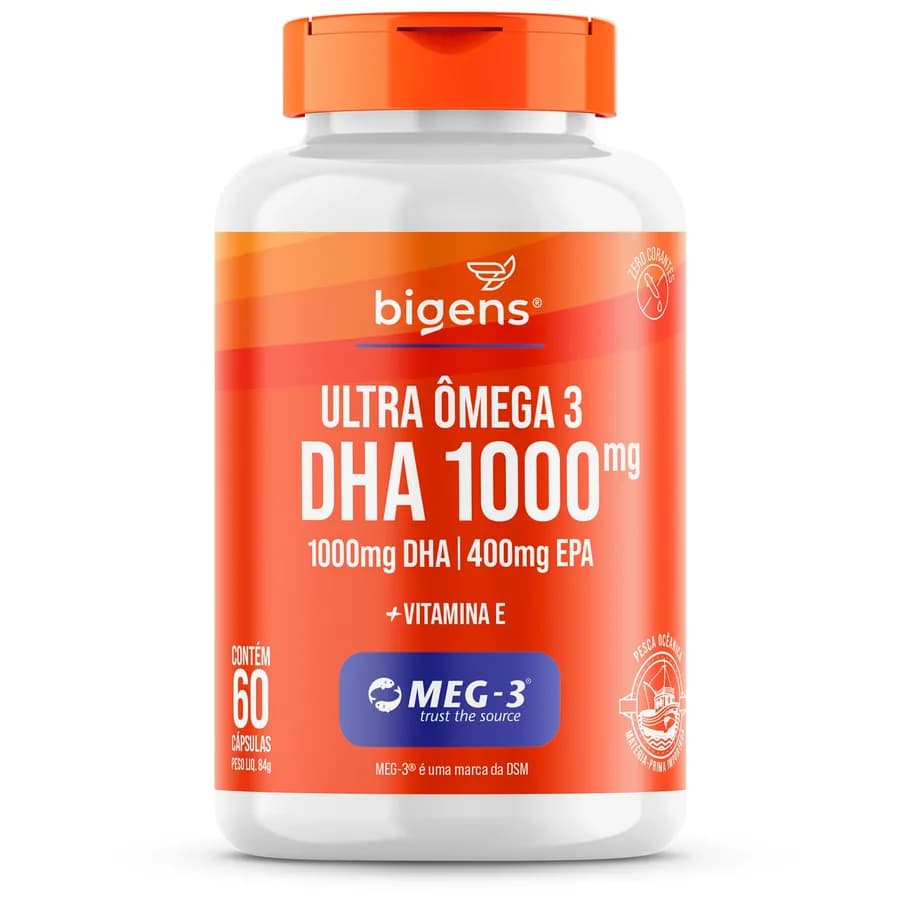 Suplemento Ômega 3 1000mg EPA DHA 60 Cápsulas