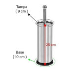 escova sanitaria limpeza de vaso de banheiro aco inox