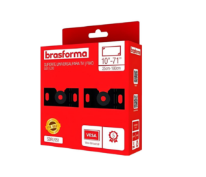 suporte tv fixo led lcd brasforma