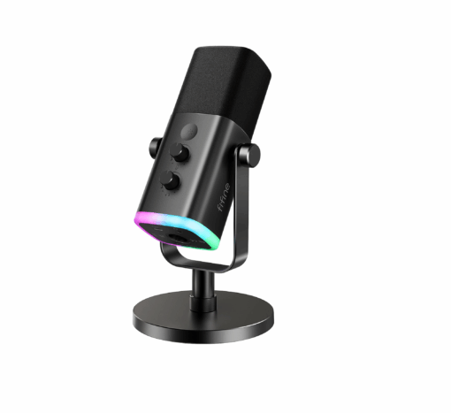 FIFINE Microfone dinâmico USB XLR